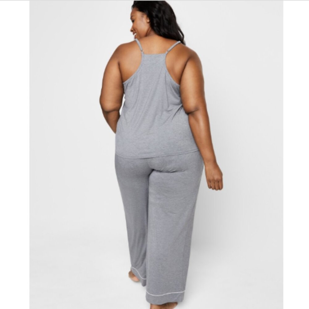 State of Day Women's Racerback Tank Pajama Set Xs-3X, Pewter Heather, NWT - Picture 2 of 3